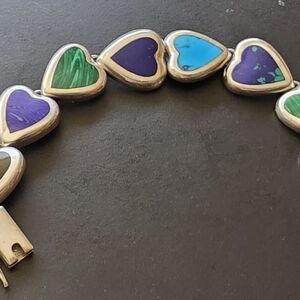 Lapis,turquoise,onyx,malachite,multi stone SS